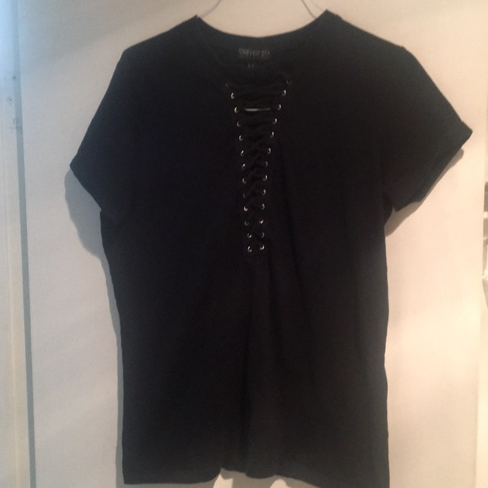 Forever 21 lace up top